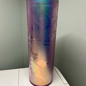 Starbucks EUC Soft Touch Iridescent Mermaid/Siren Tumbler 16 oz